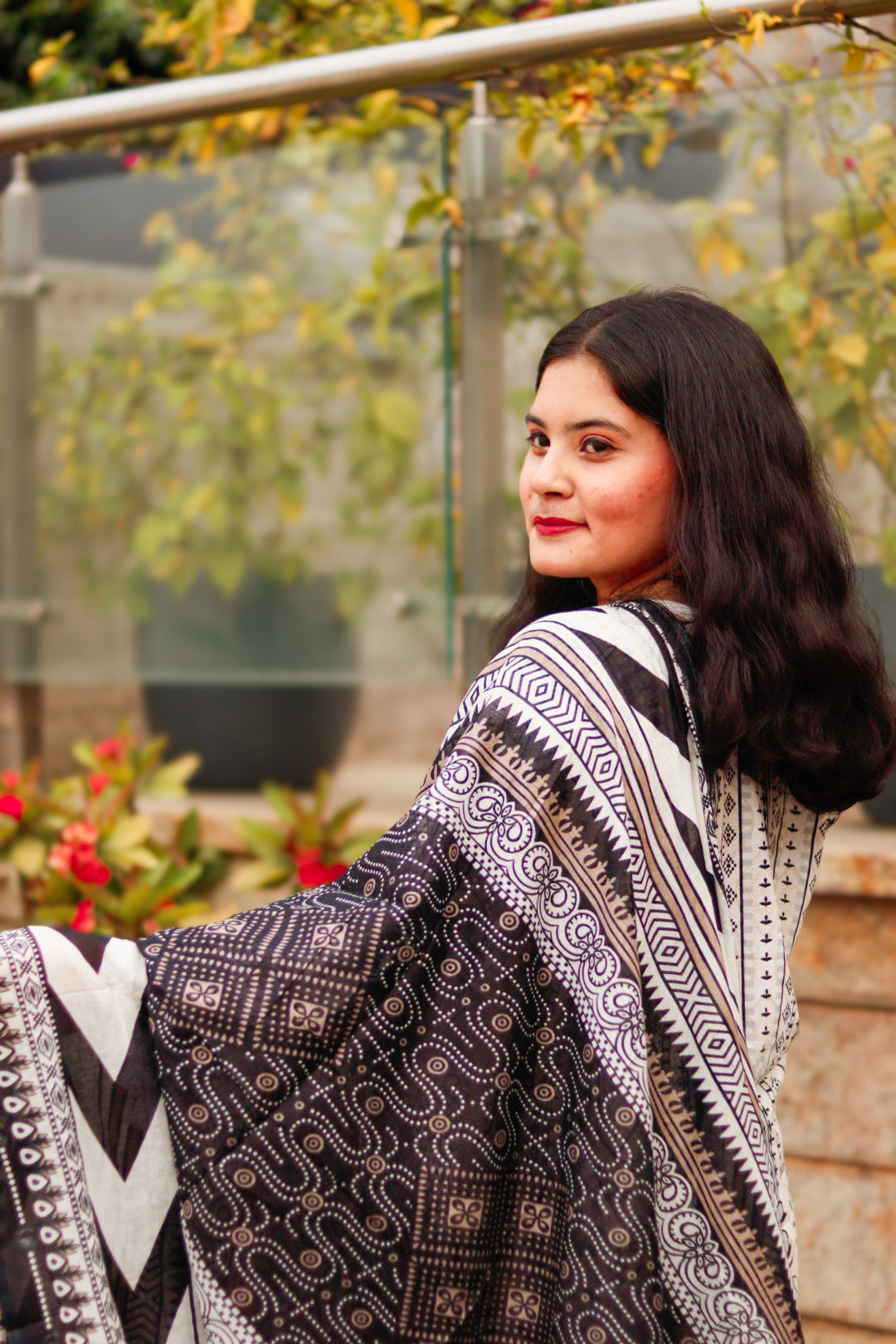 Noor-e-Shaam Digital printed cotton kurta pant dupatta set