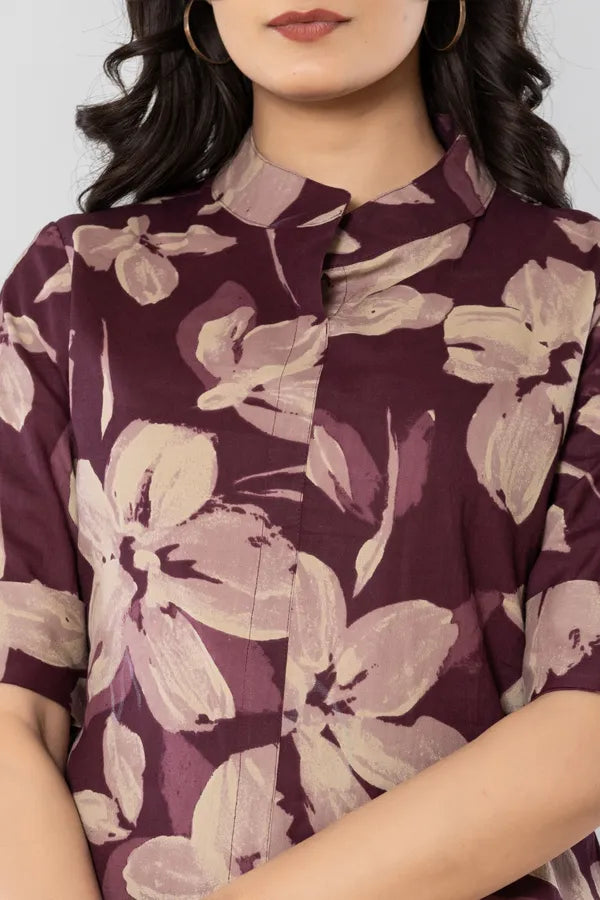 Vine cotton flex as khadi style kurti pant set for women