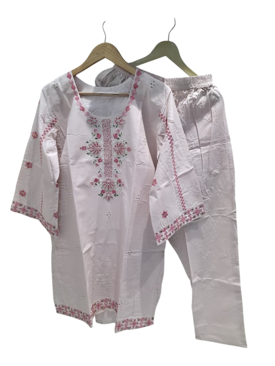 Pink Embroidered Pakistani Cord Set