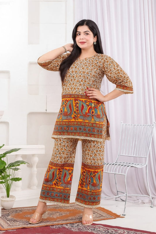 Cotton Printed Cord Set